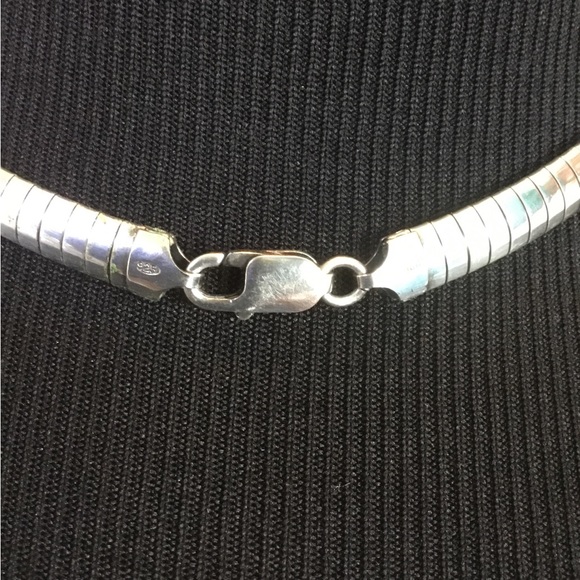 Vintage 925 Sterling Silver Necklace Italy Vtg - Picture 3 of 15